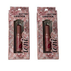 Ioni Shea Butter Lipstick Nude 2 Pack Moisturizing Lip Color